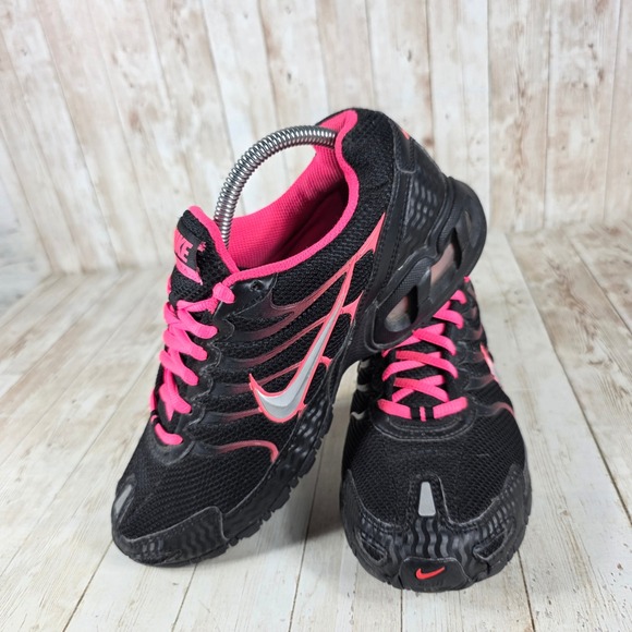 Nike Air Torch 4 Running Shoes Black Pink Silver‎ Womens Size 9 Sneakers - Picture 5 of 8